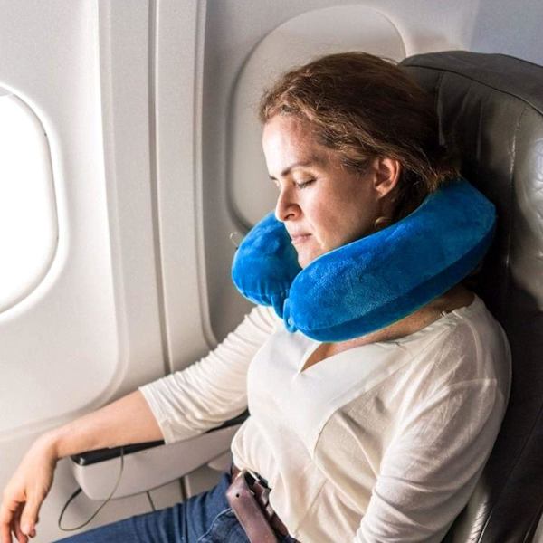 U-formad nackkudde för resor, flygplanshuvudstöd, minneskudde N