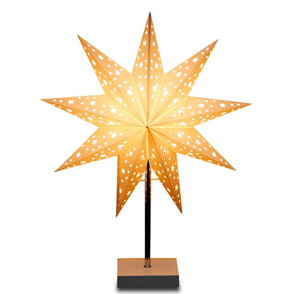 Julstjärna bordslampa av Star Trading, 3D-pappersjulstjärna