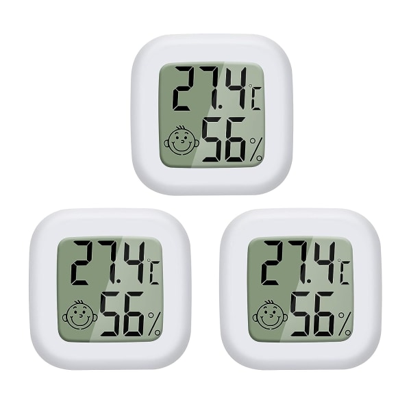 Mini LCD digitalt innendørs termometer Hygrometer Temperatur Humidi