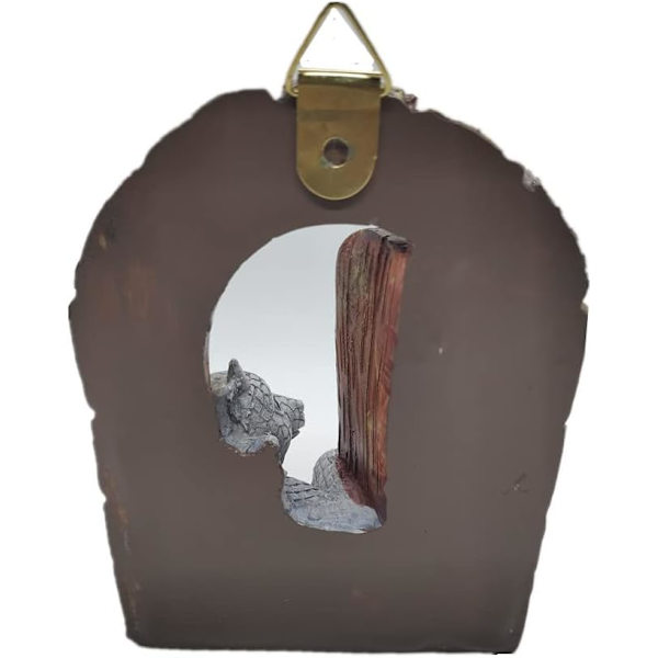 Vacker innergård drakskulptur, drakstaty i harts, heminredning