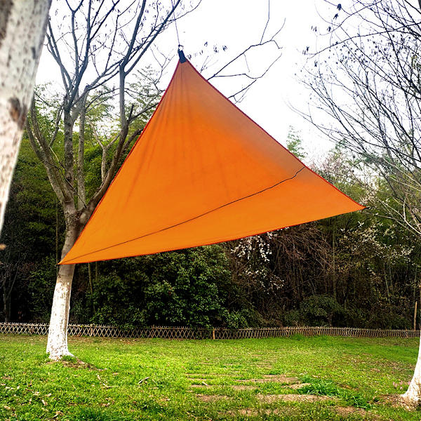 Parasol triangulär oxfordtyg 4x4x4 m orange