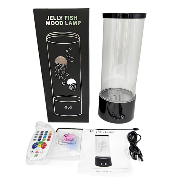 Lava Aquarium Jellyfish Lampe - LED Jellyfish Natlampe med 16