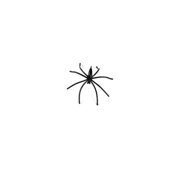 100 stk. Halloween Plast Tyndfodet Edderkop Snedig Legetøj Simulation