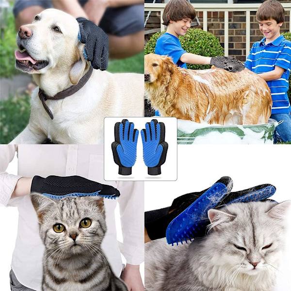 1 par hundhandskar kattborste handskar husdjursskötselhandskar massagehandskar