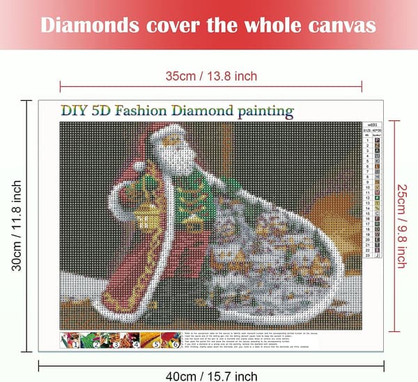 DIY 5D 30x40cm Diamantmaleri etter nummersett Full Drill Diamond