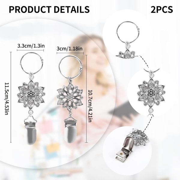 Lättviktshatt Klämma 2PCS Bärbar Hatt Hållare för Handväska, Ryggsäck