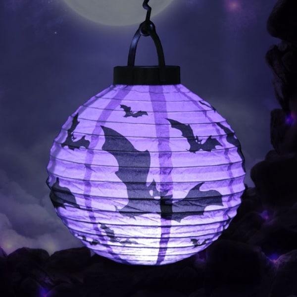 Halloween-lyhdyt, 2 kpl paperi Halloween-lyhtyjen koristelu H
