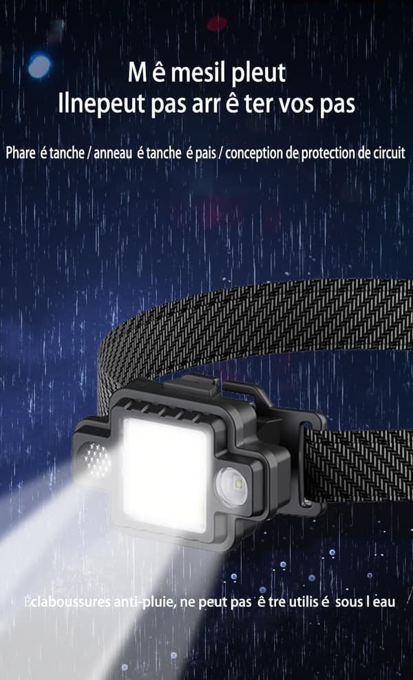 Hodelykter, LED super store 5 lysmoduser, justerbar, lett
