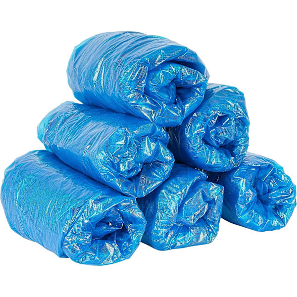 100-pack Vattentäta Premium Polyeten Engångsskoskydd -