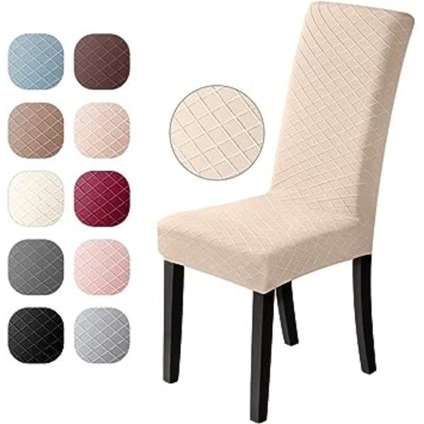 (rosa, 1 st) Stolskydd 1 st Spandex Stolskydd Jacquard Patte