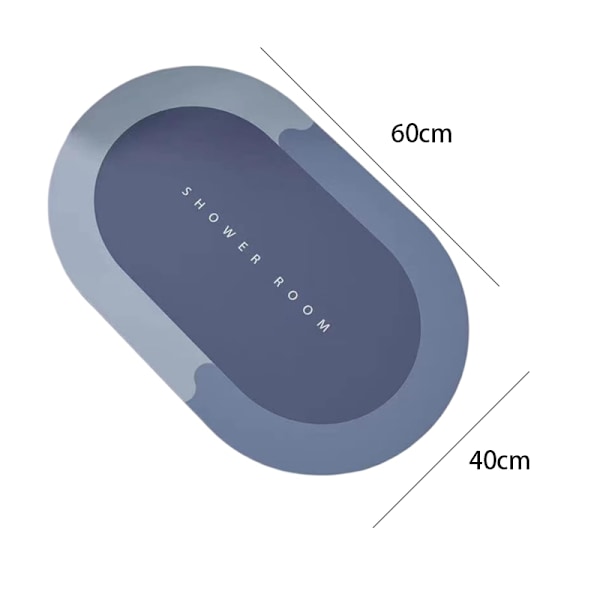 Superabsorberende måtte, skridsikker bademåtte, diatoméjord blød måtte, absorberende