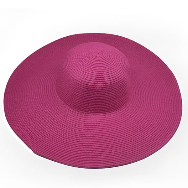 Sløyfe Solhatt Solhatt Halmhatt Strandhatt (Rosa）