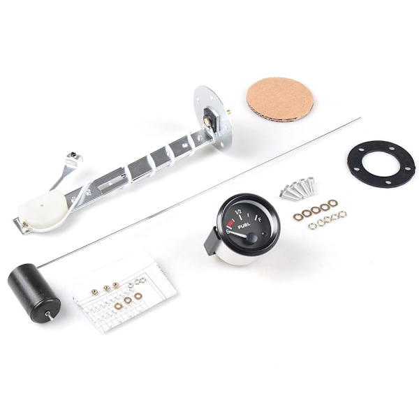 1kpl 2'' 52mm polttoainemittari, 12V osoitin auton polttoainesäiliön mittari wi