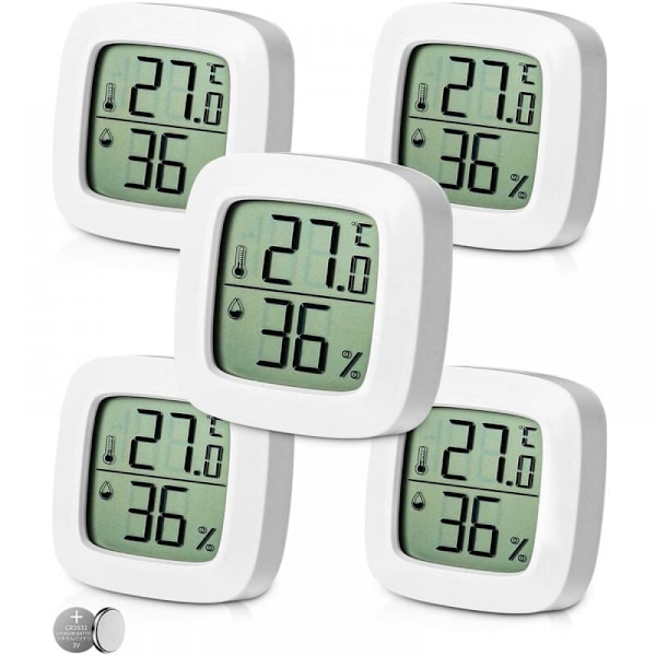 （5 stycken） Digital inomhus termometer hygrometer, komfortnivå I