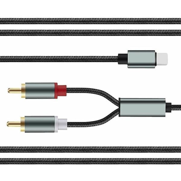 Apple til 2RCA Lotus lydkabel - Mobiltelefonkobling til iPhone-høyttaler