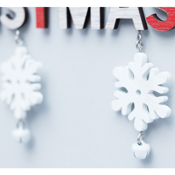 Jul Snögubbe Trä Hängande Platta Dörrskylt Jul God Jul
