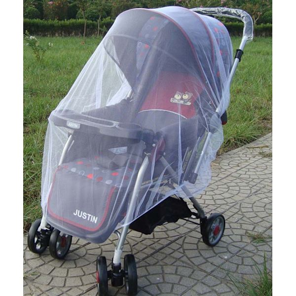Dobbel barnevogn myggnetting, tandem barnevogn nett, babynetting, dobbel