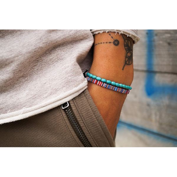 2x Surfer Armbånd Sæt Kvinder & Mænd - Håndlavet Sommer Strand Armbånd
