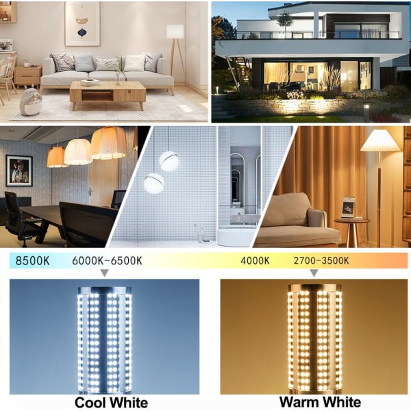 50W LED-maispære, ultraklar E27/E39/E40 taklampe,