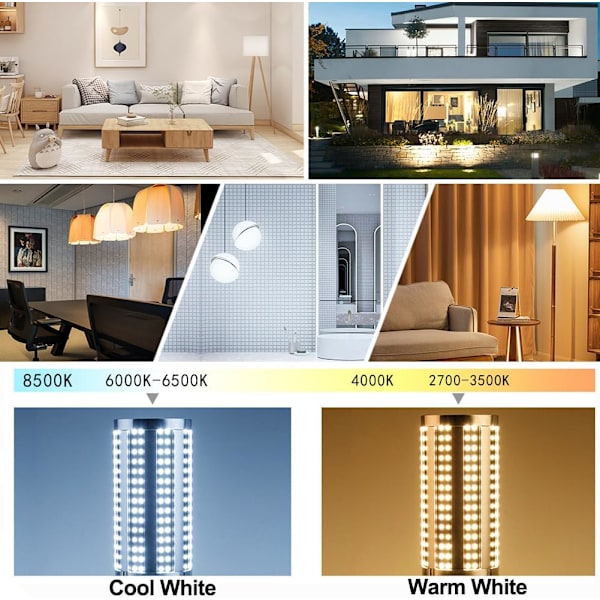 50W LED-maissilamppu, erittäin kirkas E27/E39/E40 kattovalaisin,