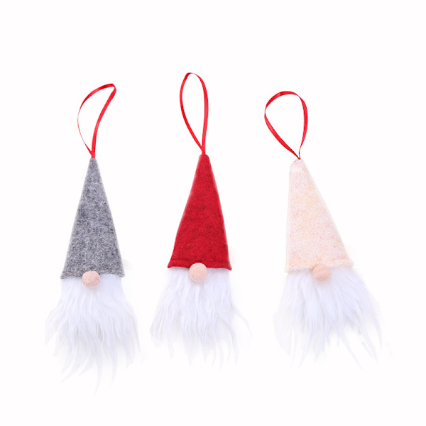 1 st Gnome Jul Tomte Plysch Prydnader Set - Jul Hängande Dekoration