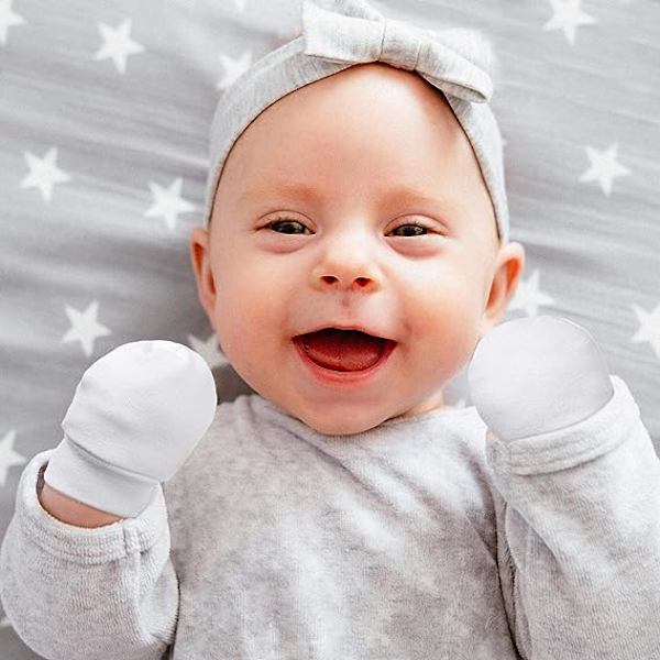 9 par nyfødte baby luffer småbørns handsker anti-scratch M