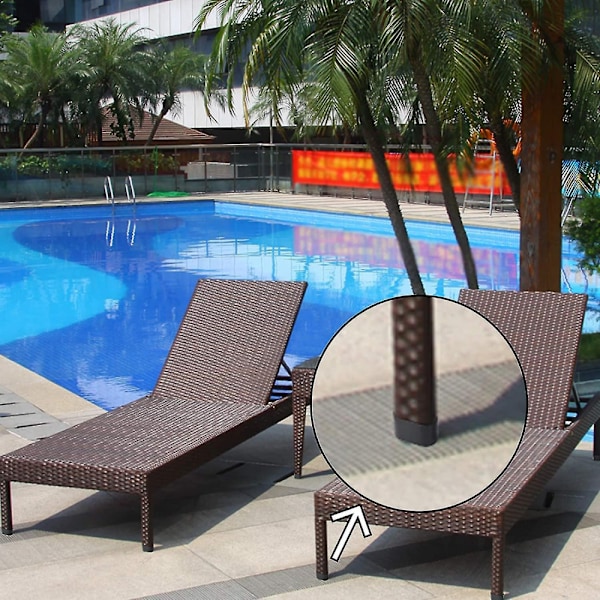 16 kpl 40x20mm musta tuolin jalan suojus, tuolin jalan suoja, lattia pr