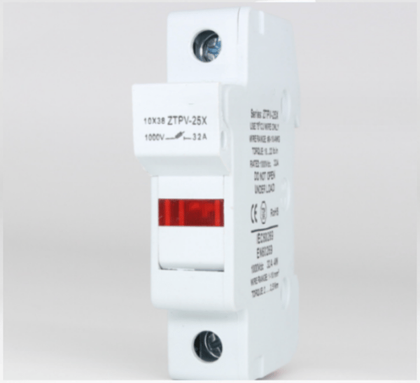 DC sikringsbase indikatorlys base DC1000V ZTPV-25X RT18-32X sikring