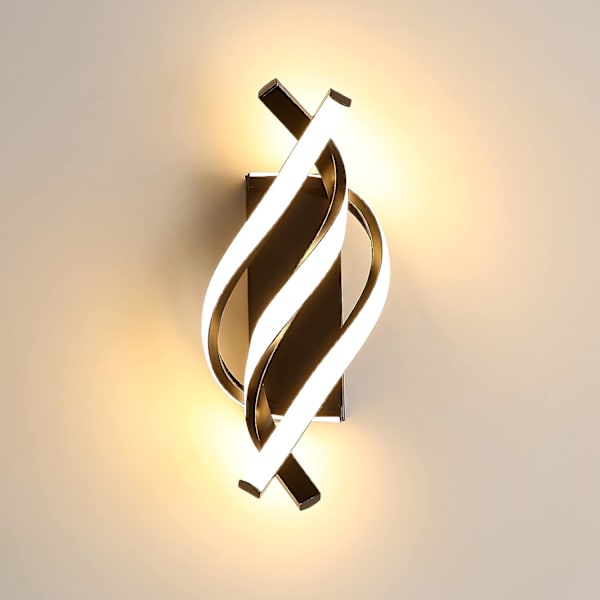 22W LED-vegglampe innendørs, spiral LED-vegglampe, moderne vegglampe