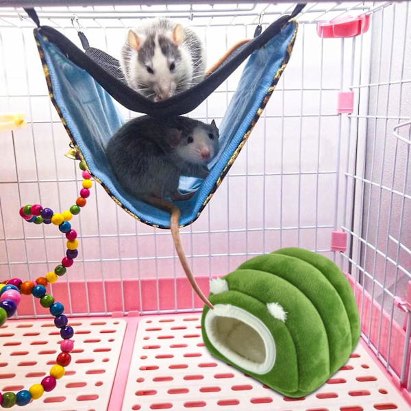 Vinterhus för hamster, husdjur, mysig och varm säng lämplig för små