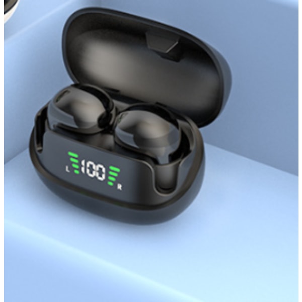 Mustat langattomat Bluetooth-kuulokkeet, Bluetooth 5.3 -kuulokkeet, I
