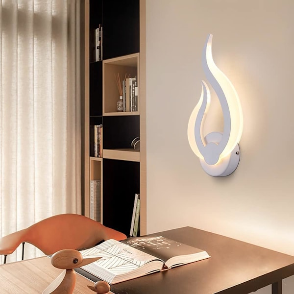 LED Vegglampe Innendørs, Kreativ Flammeformet LED Vegglampe, Mode