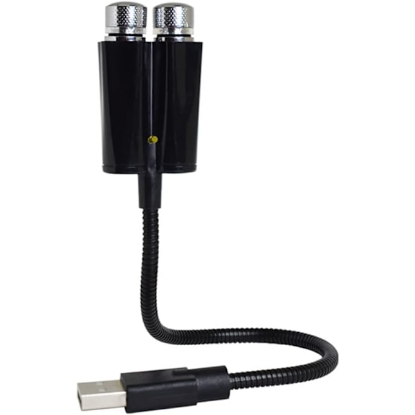 USB-nattlysstjerneprojektor 2 i 1 automatisk biltaklys LED Rom