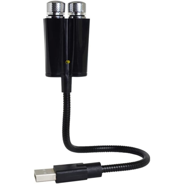 USB Night Light Star -projektori 2 in 1 Auton kattovalo LED Rom