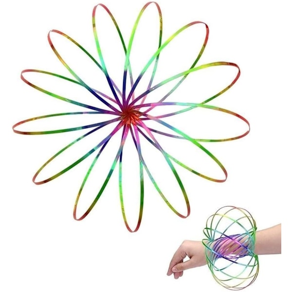 Magiskt ringspel för barn, armband, kinetisk spiralflödesring Sp