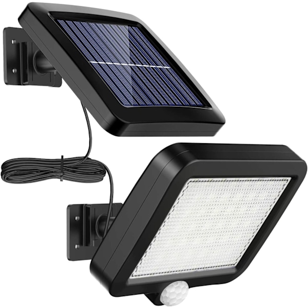 Udendørs solcellelys, 56 LED udendørs solcellelys, med bevægelsessensor