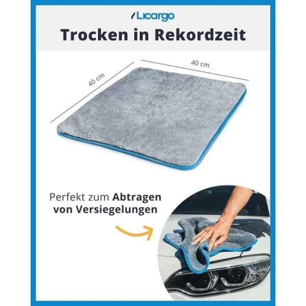 3X stærkt absorberende mikrofiberklude 1100GSM - Ultra bløde