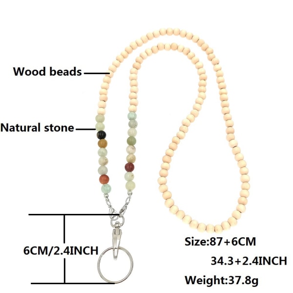 1:a Mobil snöre String Beads - Beige