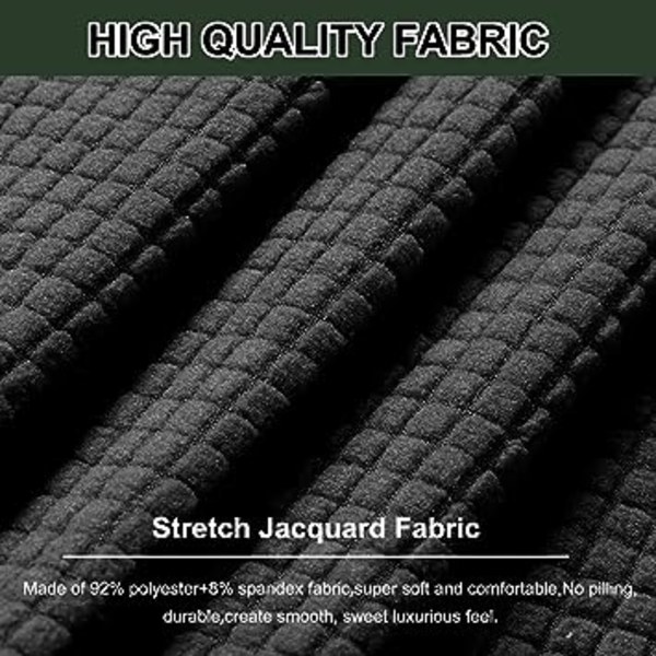 Brun-1 stk. Elastisk barstolbetræk, Spandex Jacquard Fabri
