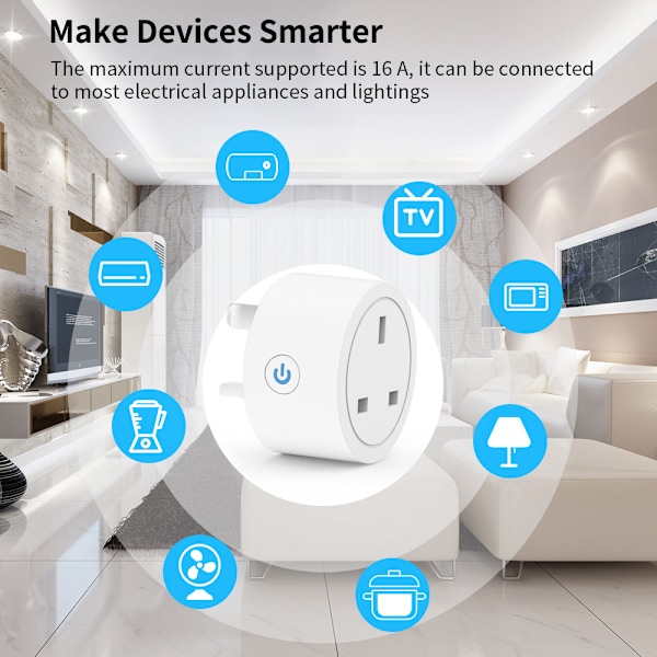 WiFi Smart Plug, Classic 1-Pack, Hvid