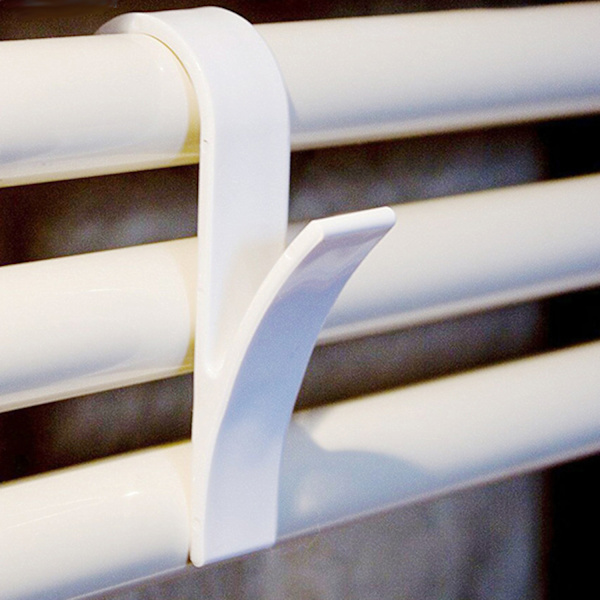 10 st radiator krokar, vita plast radiator krokar, handdukstork