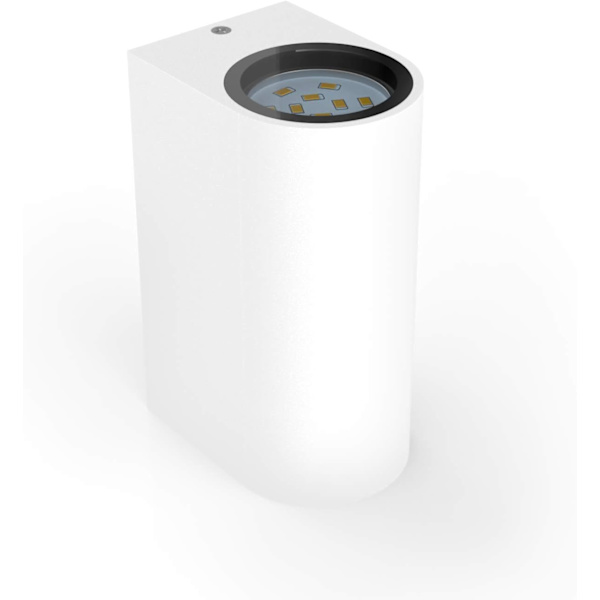 LED væglampe udendørs indendørs moderne hvid, væglampe GU10, 2 sp