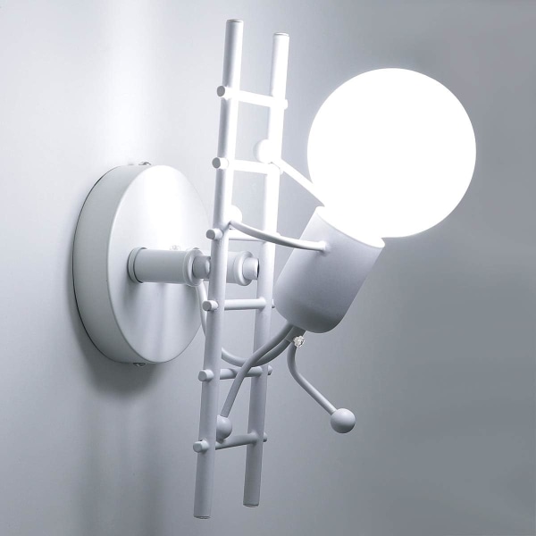 Creative Humanoid Vegglampe Innendørs Moderne Vegglampe Art Deco Wal