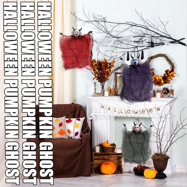 3 stk (A) Halloween Ghost Hanging, Halloween Ghost Decoration,