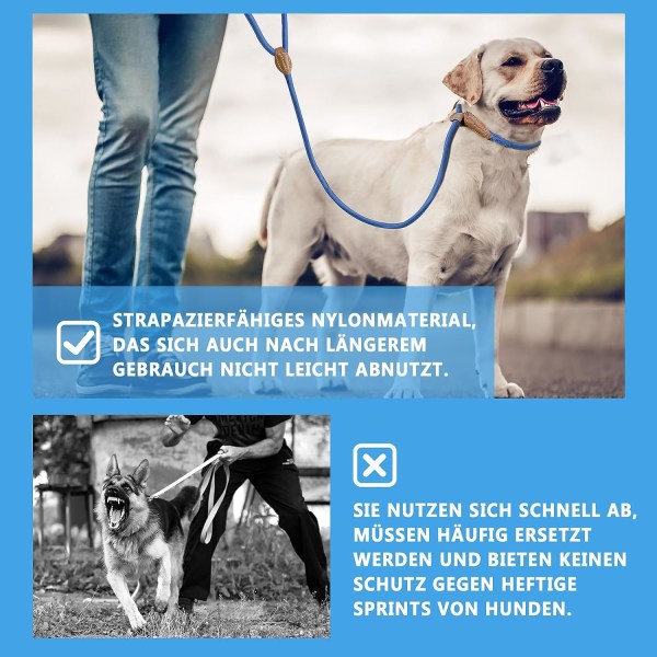 Supet Hundträningskoppel Halsband Koppel Hund Lassokoppel Läder Lea