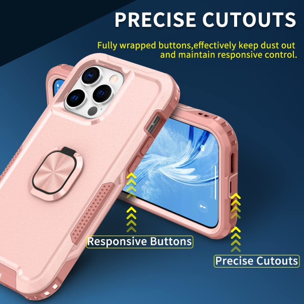 iPhone 14 Pro Max deksel Heavy Duty Full Body Shockproof Kickstand