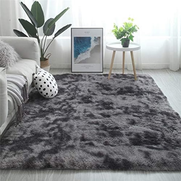 Fluffy plysj teppe, Silky plysj teppe, Fluffy innendørs teppe, Moderne ikke-