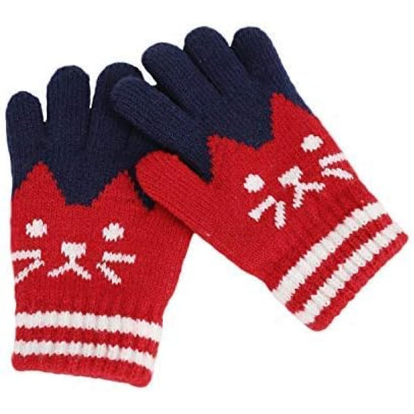 Vinter Höst Varma Vantar Hel Finger Stickade Vantar Utomhus Therm