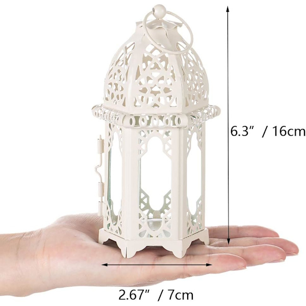 Marokkansk lysestage lanterne, 2 stk. lille tealight holder med Clea