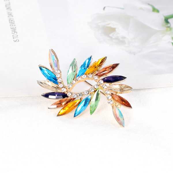 Broscher Pins Roterande Blom Broscher Mode Kläder Accessori